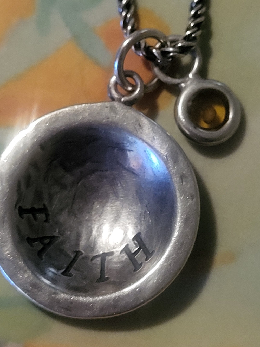 Retired Silpada .925 Faith Of A Mustard Seed Pendant Necklace, N1943
